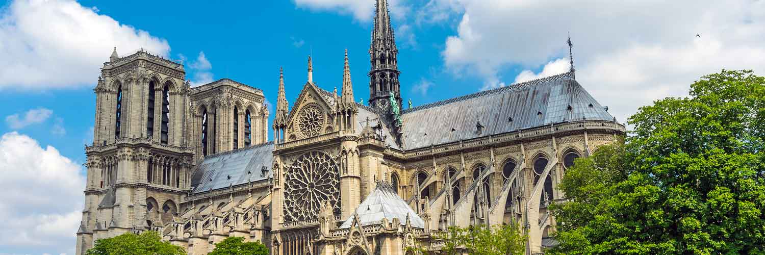 Notre Dame Cathedral in Paris Aussenansicht